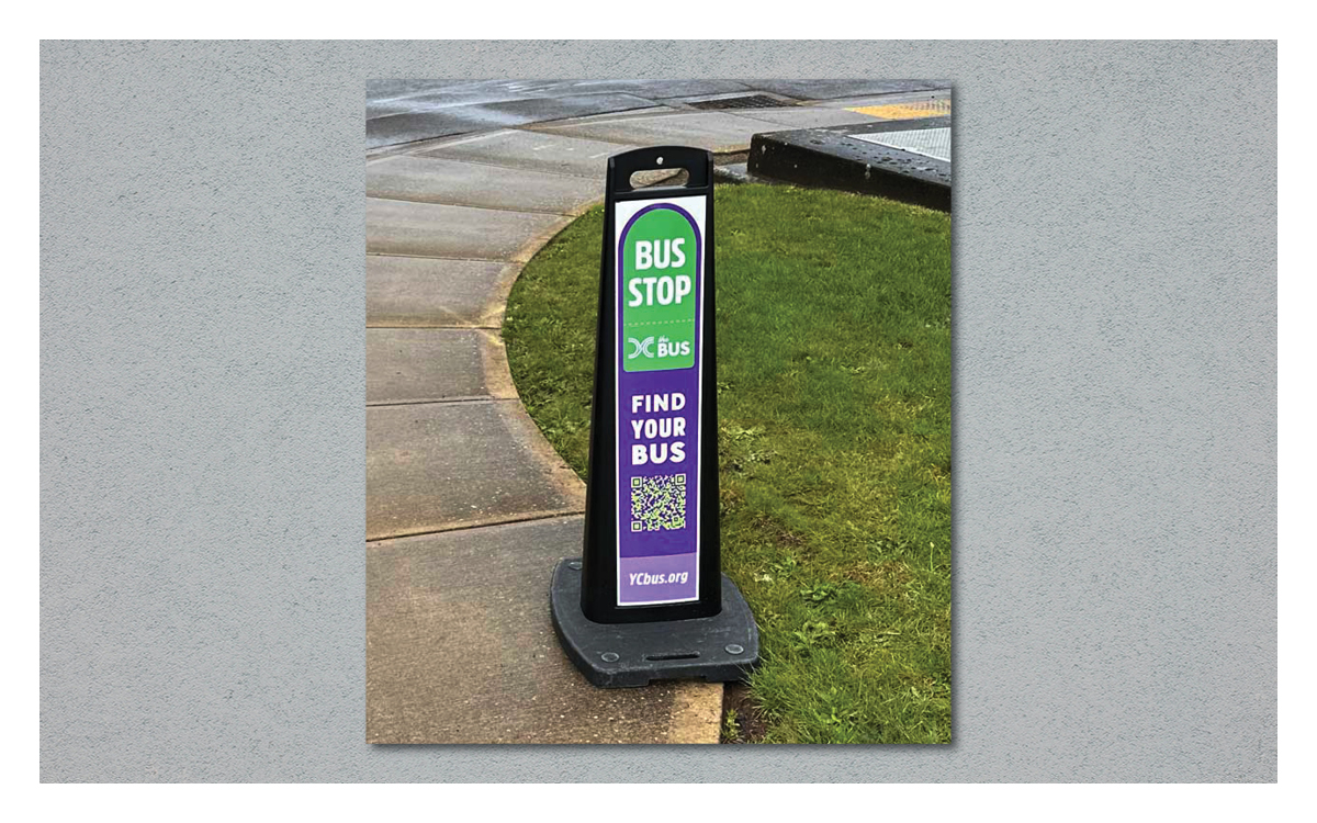 Display – Temporary Bus Stop